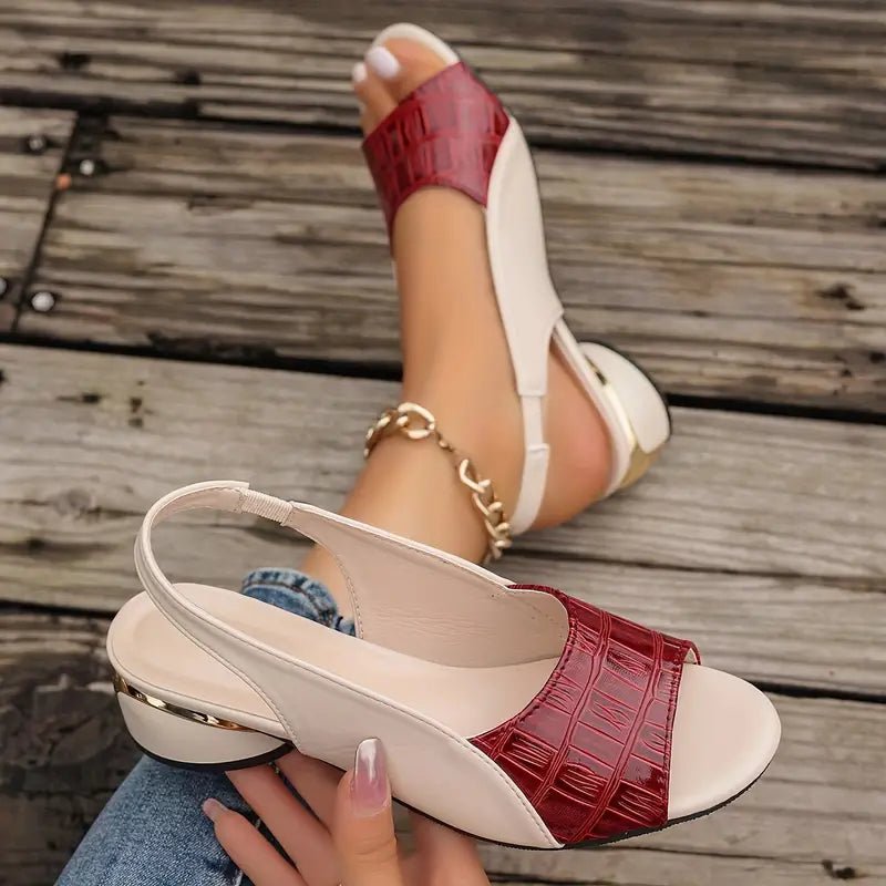 Women's Slingback Block Heel Sandals