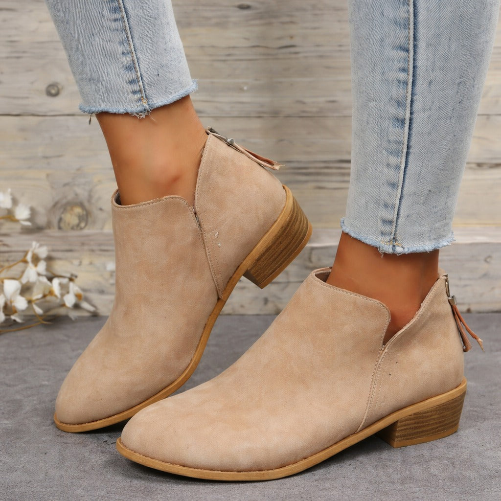 Chelsea Ankle Boots - Beige