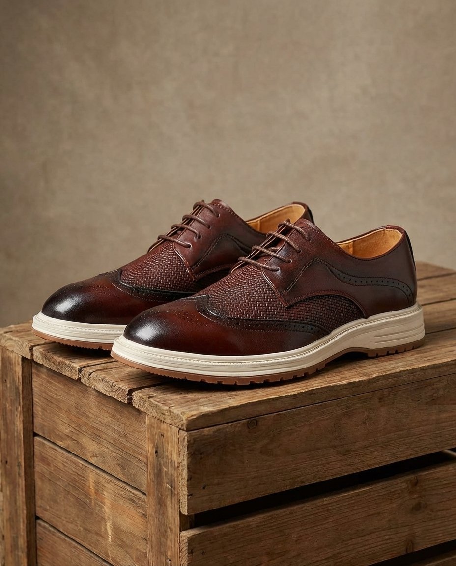 Men's Wingtip Brogue Derby Shoes