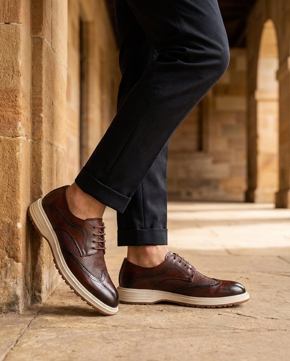 Men's Wingtip Brogue Derby Shoes