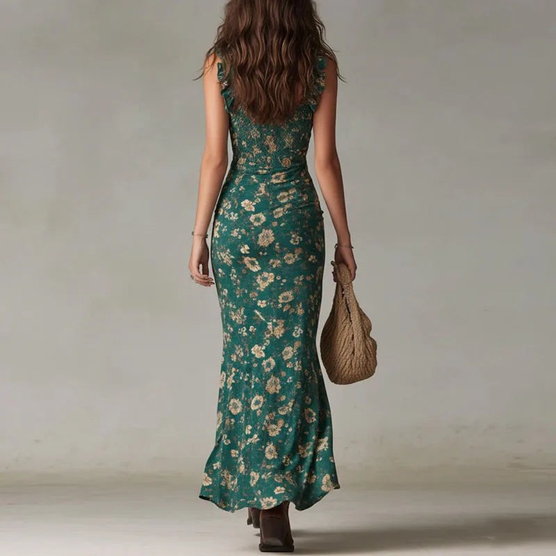 Floral Bodycon Maxi Dress