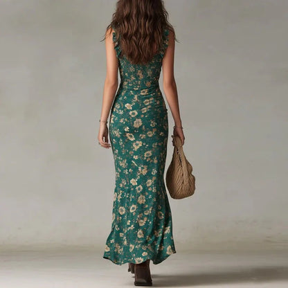 Floral Bodycon Maxi Dress