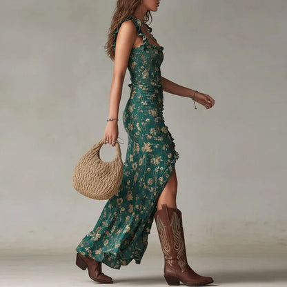 Floral Bodycon Maxi Dress