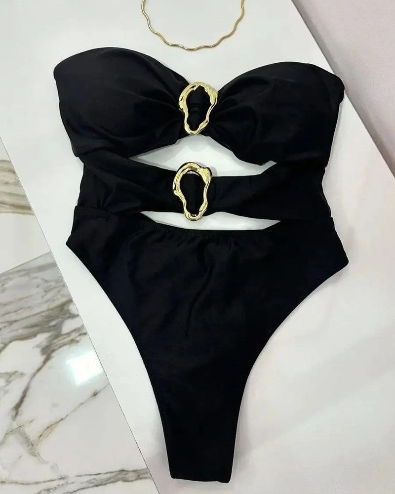 Strapless One Piece Swimsuit