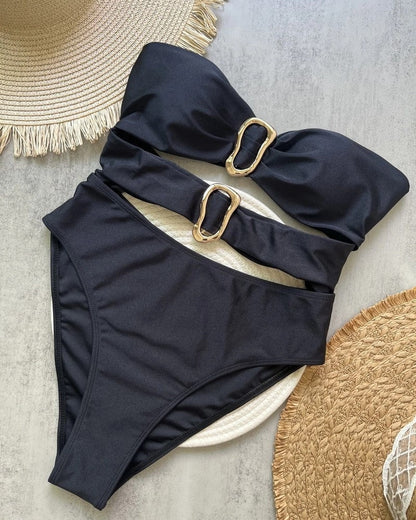 Strapless One Piece Swimsuit