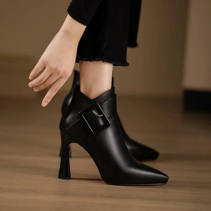 Stiletto Ankle Boots - Black