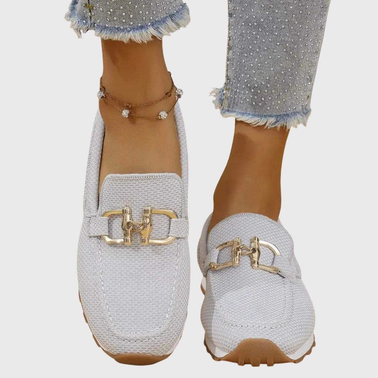 Knit Platform Loafers