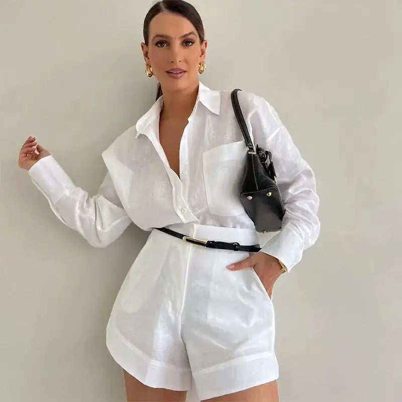 Shirt Shorts Two Piece Set