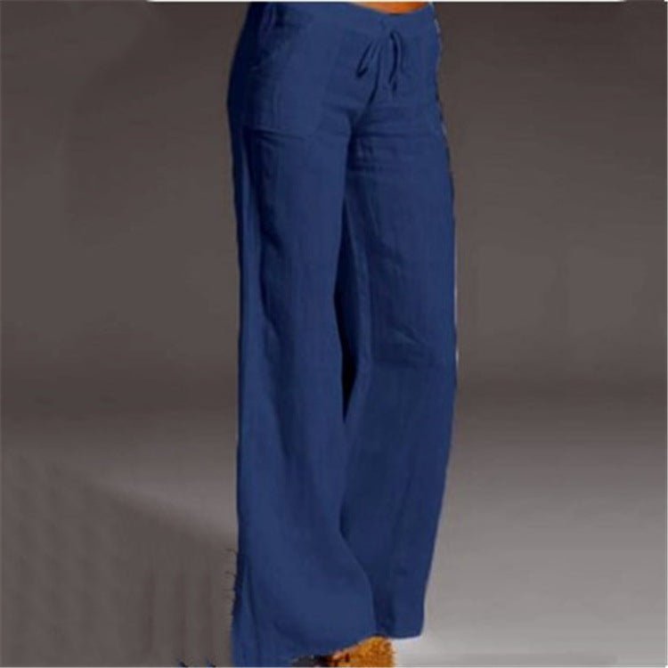 Women's Wide-Leg Pants - Blue