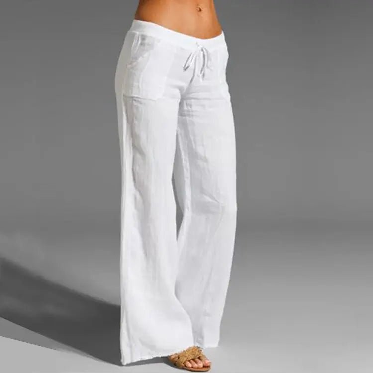 Women's Wide-Leg Pants - White