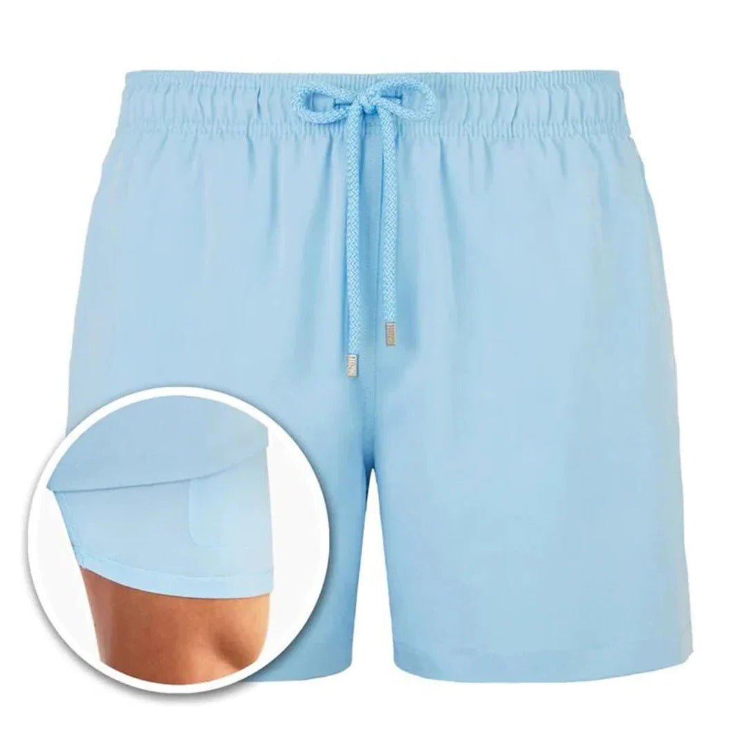 Men's Quick-Dry Swim Shorts - Light blue