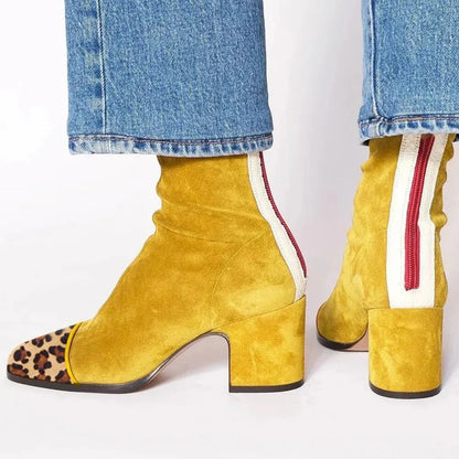 Block Heel Ankle Boots