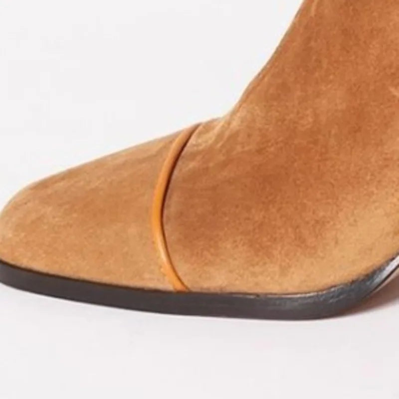 Block Heel Ankle Boots