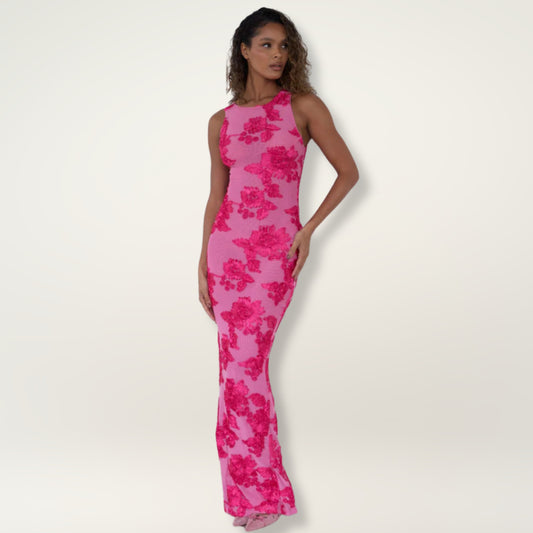 Floral Bodycon Maxi Dress
