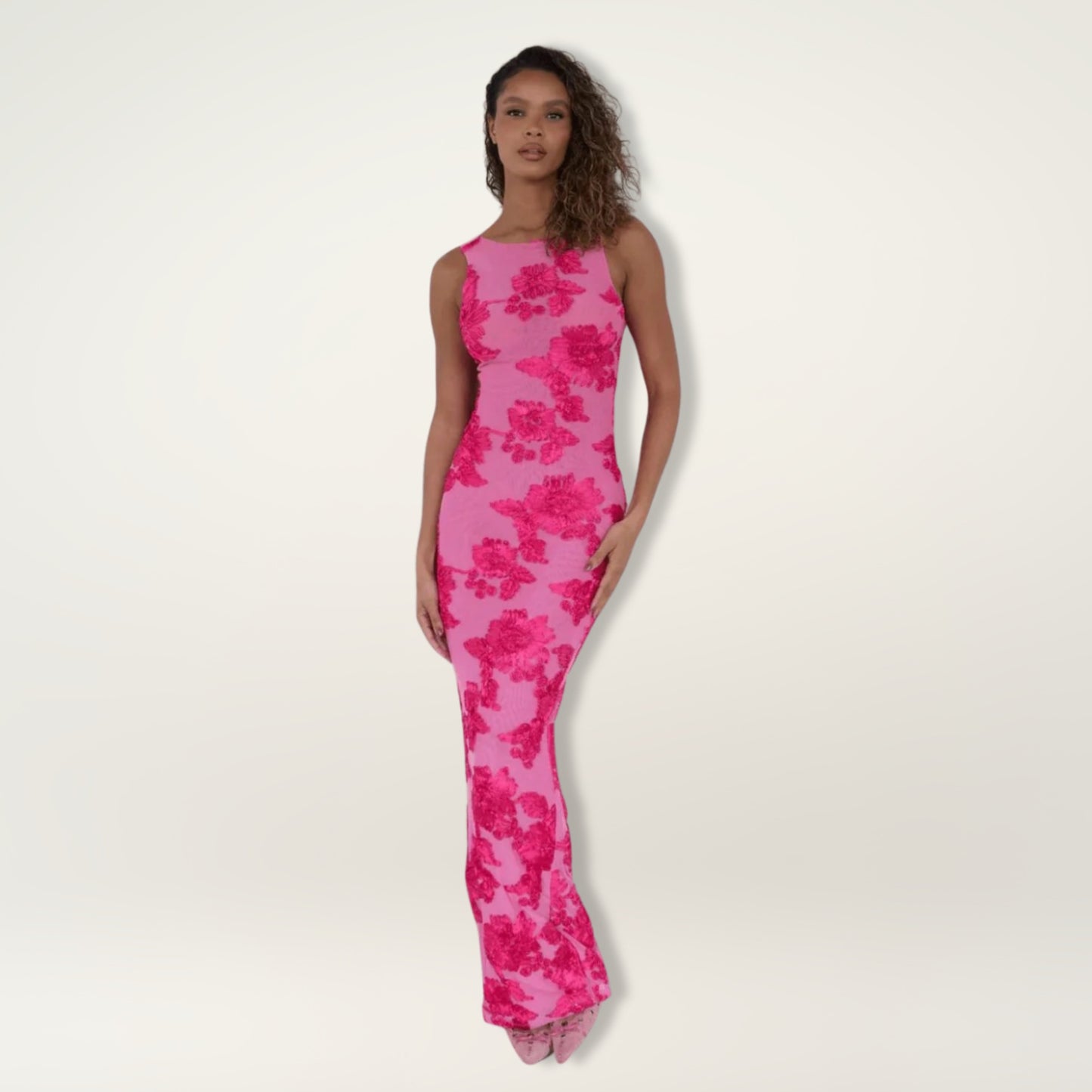 Floral Bodycon Maxi Dress