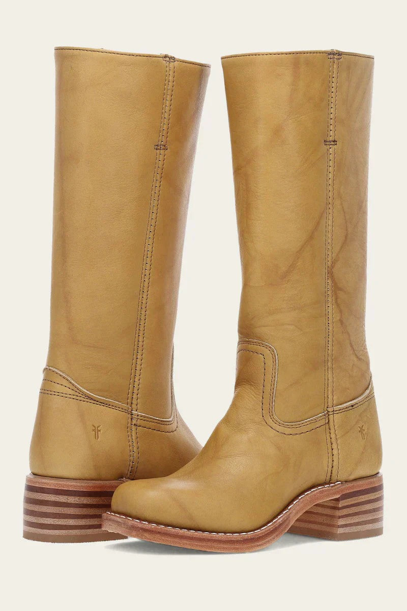 Knee High Riding Boots - Yellow