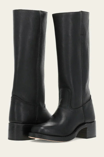 Knee High Riding Boots - Black