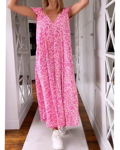 Leopard Print Maxi Dress