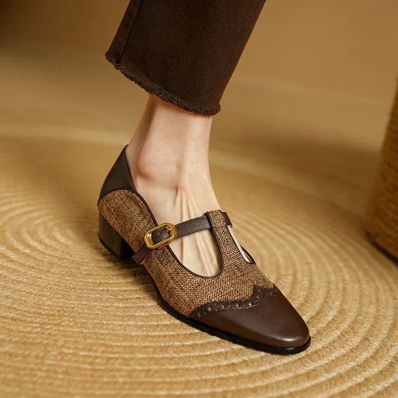 Women's Leather Mary Jane Shoes