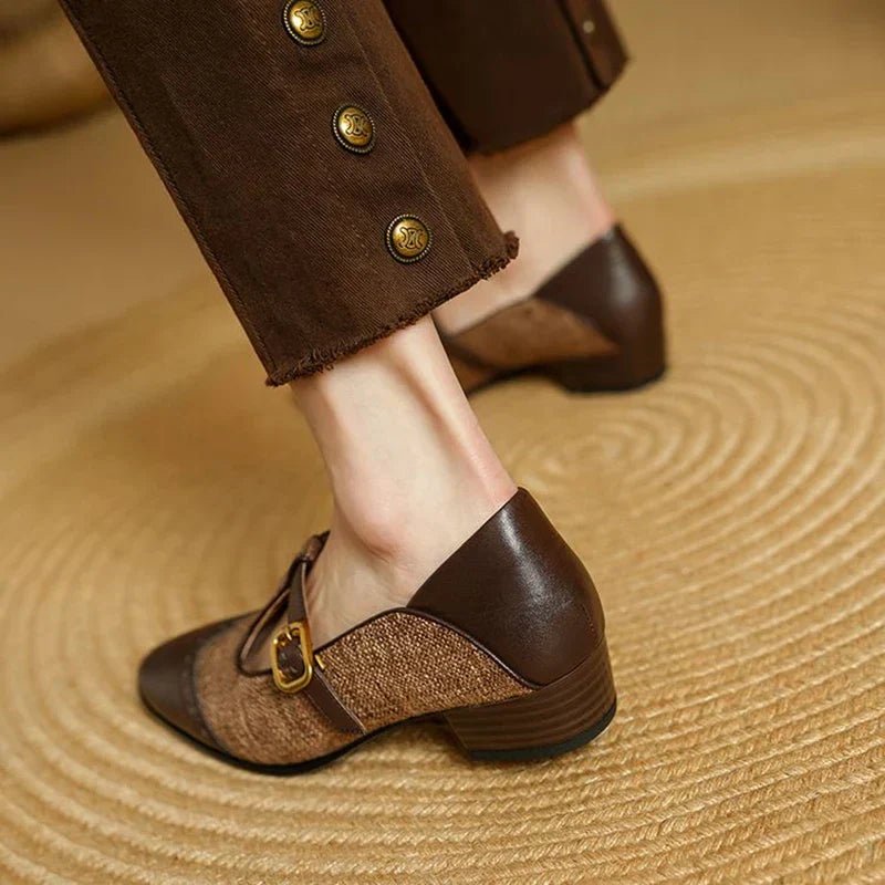 Women's Leather Mary Jane Shoes