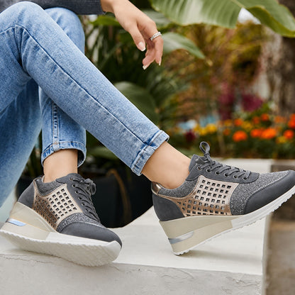 Chunky Platform Sneakers - Gray