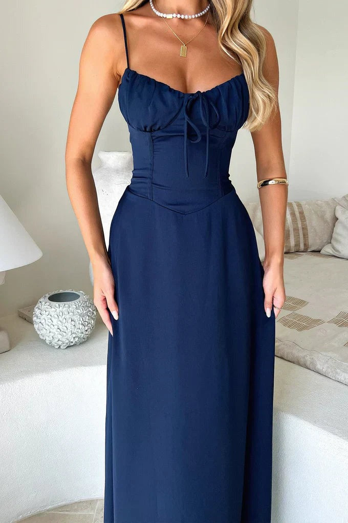Wedding Guest Corset Maxi Dress