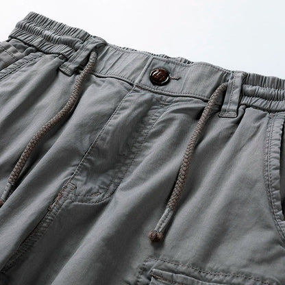Elastic Waist Cargo Shorts