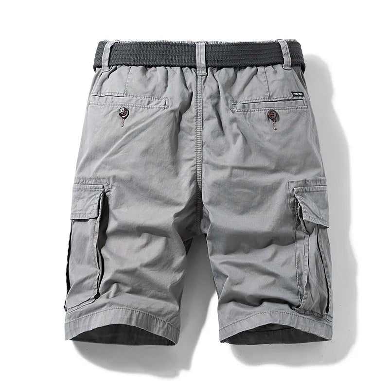 Elastic Waist Cargo Shorts