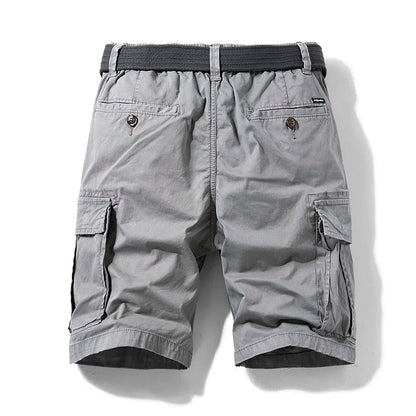Elastic Waist Cargo Shorts