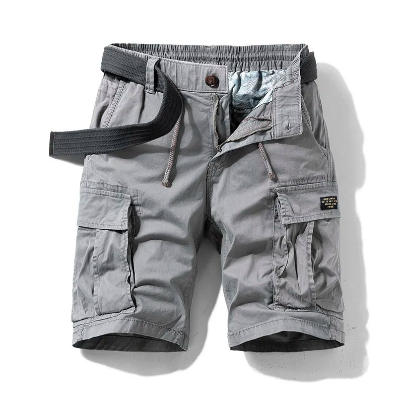 Elastic Waist Cargo Shorts