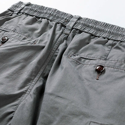 Elastic Waist Cargo Shorts