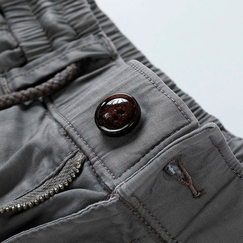 Elastic Waist Cargo Shorts