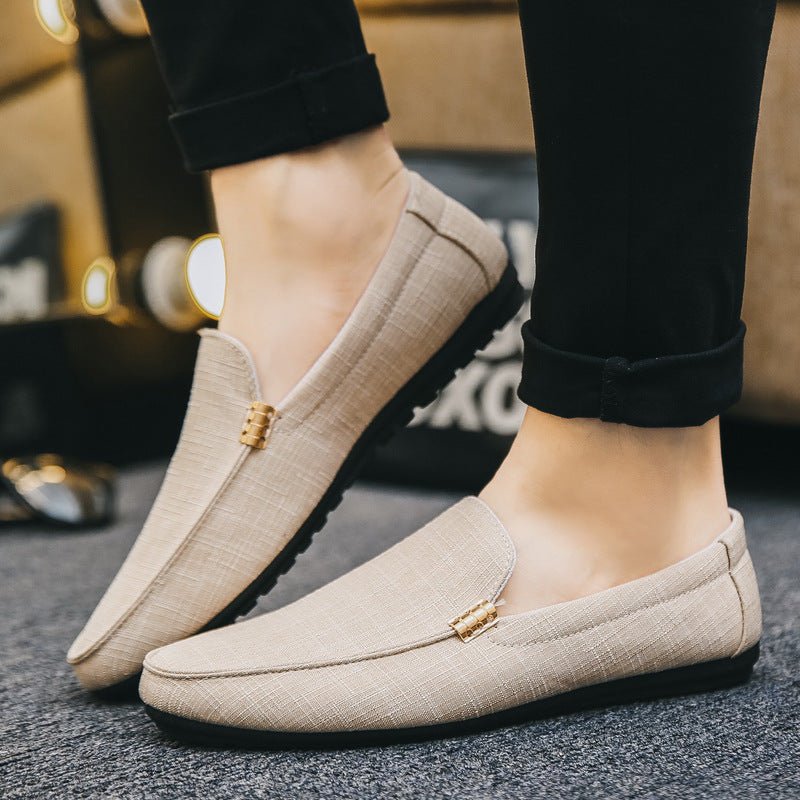 Men's Driving Loafers - Beige