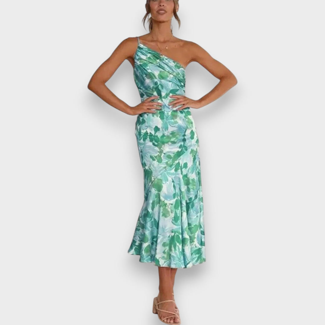 Sarah™ | One-Shoulder Floral Dress