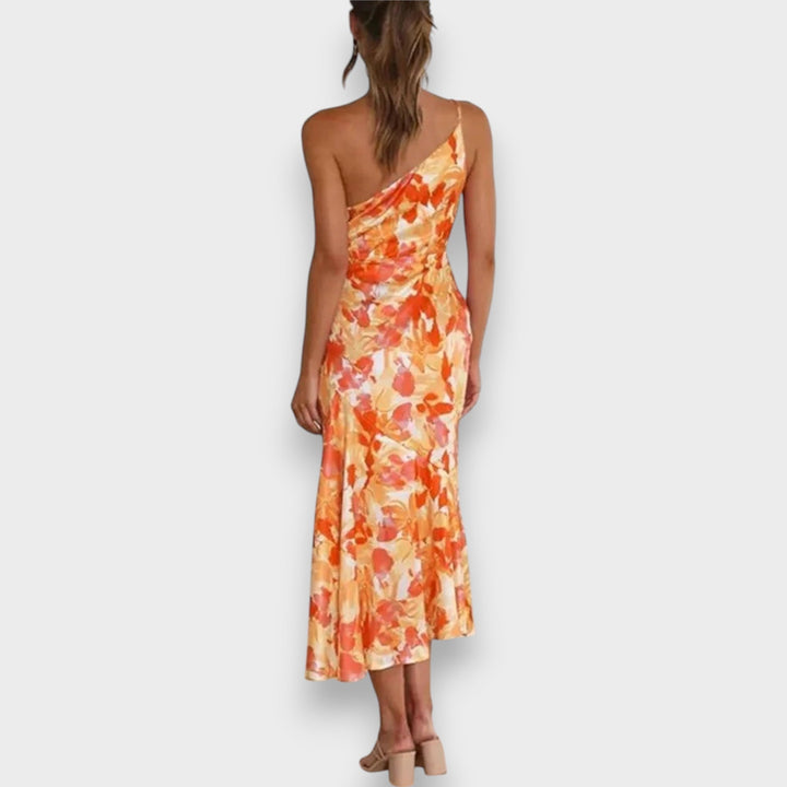 Sarah™ | One-Shoulder Floral Dress