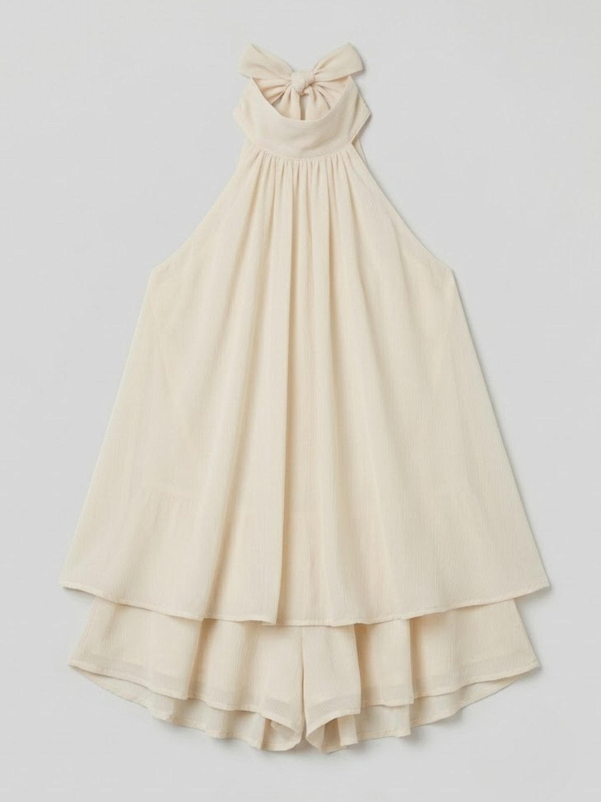 Women's Chiffon Halter Mini Dress