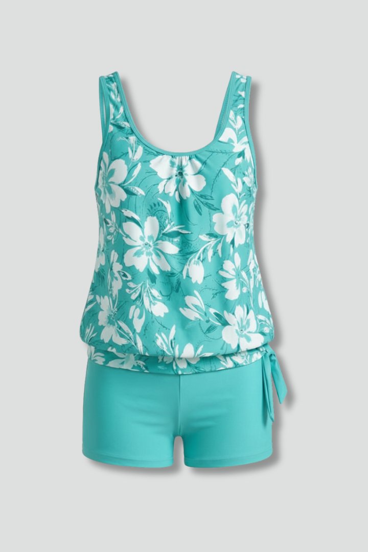 Women's Floral Tankini Set