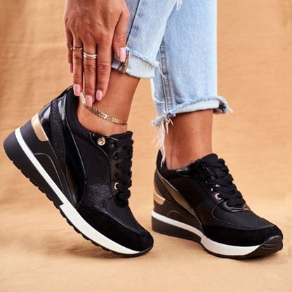 Chunky Platform Sneakers - Black