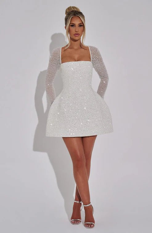 Women's Sequin Mini Skater Dress
