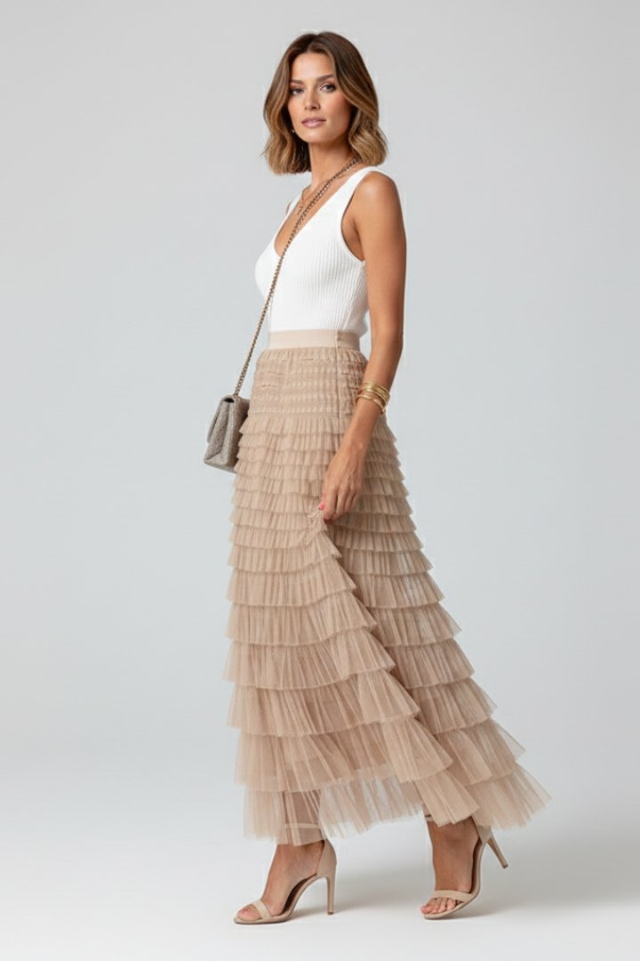 Women's Tulle Maxi Skirt