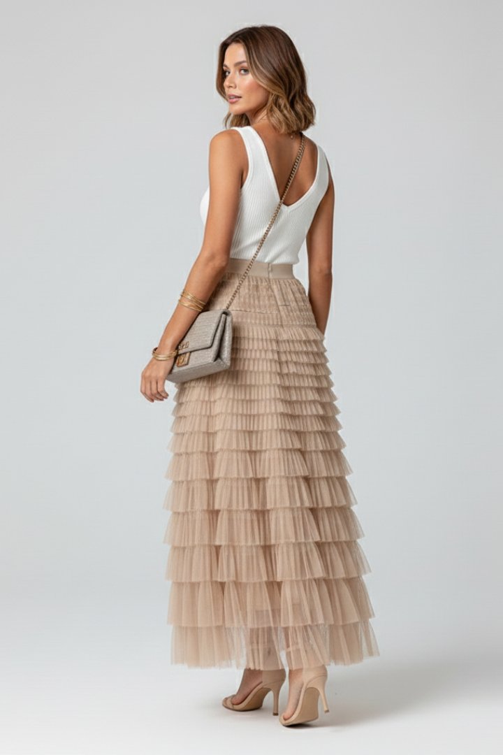 Women's Tulle Maxi Skirt