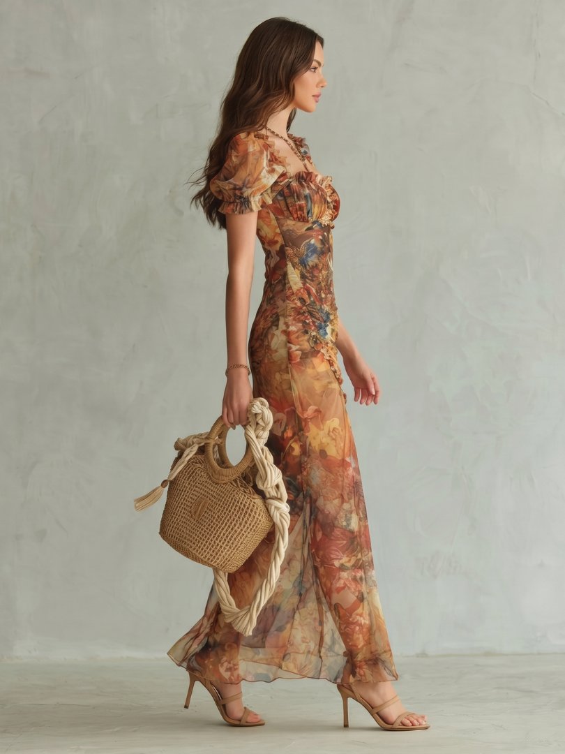 Women's Floral Maxi Dress