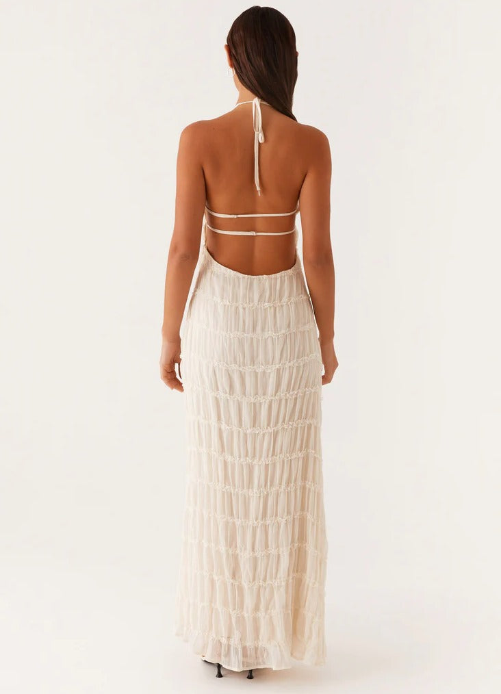 Halter Bodycon Maxi Dress