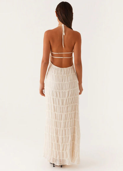 Halter Bodycon Maxi Dress