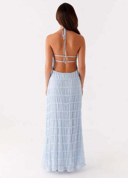 Halter Bodycon Maxi Dress