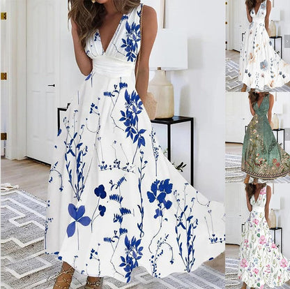 Floral Wedding Guest Maxi Dress