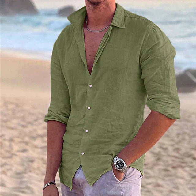 Men's Beach Shirt - Green