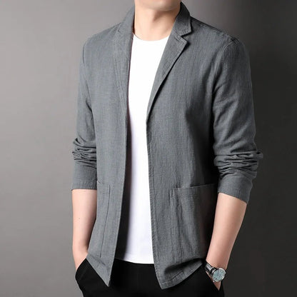 Slim Fit Casual Blazer - Grey