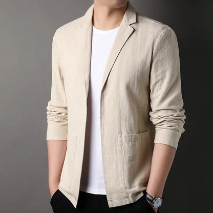 Slim Fit Casual Blazer - Khaki