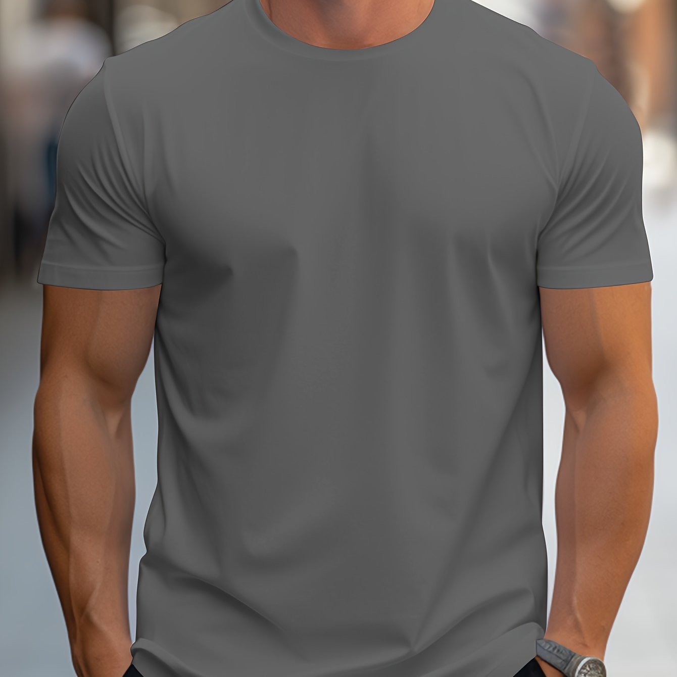 Men's Slim T-Shirt - Dark Grey